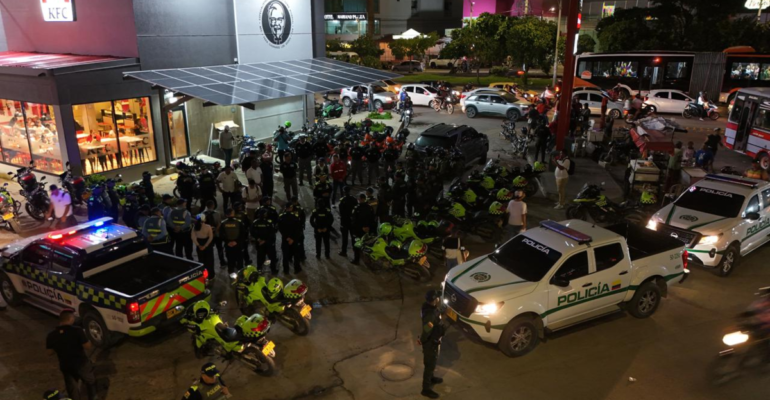 Cartagena se blinda: arrancó la hora cero para las caravanas de la seguridad con Infantería de Marina y Policía en las tres localidades