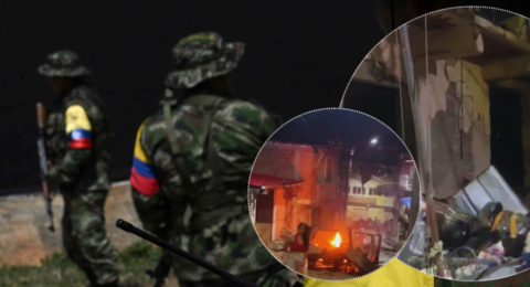 Los videos de cómo sucedió el atentado con carro bomba en Suárez: la explosión, las ráfagas de fusil y la violenta madrugada que vivieron en el Cauca