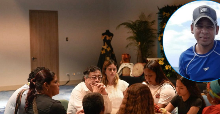 La polémica que desató el encuentro del presidente Petro en Santa Marta con la familia del pescador samario atacado por Estados Unidos