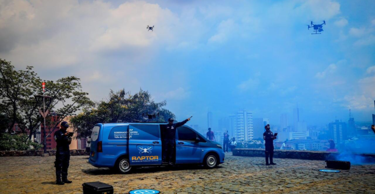 El Valle del Cauca ya cuenta con Raptor, un sistema de drones de última tecnología para reforzar la vigilancia y prevenir el crimen en la región