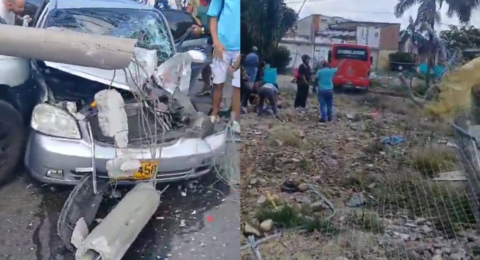 Video | Aparatoso accidente en Robledo, Medellín: volqueta chocó contra varios vehículos