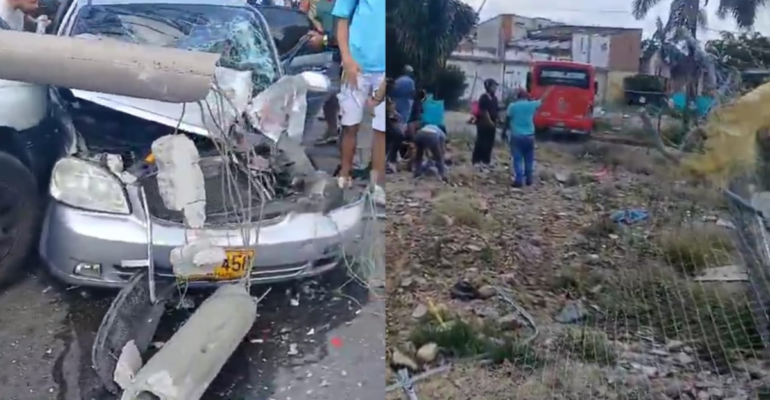 Video | Aparatoso accidente en Robledo, Medellín: volqueta chocó contra varios vehículos