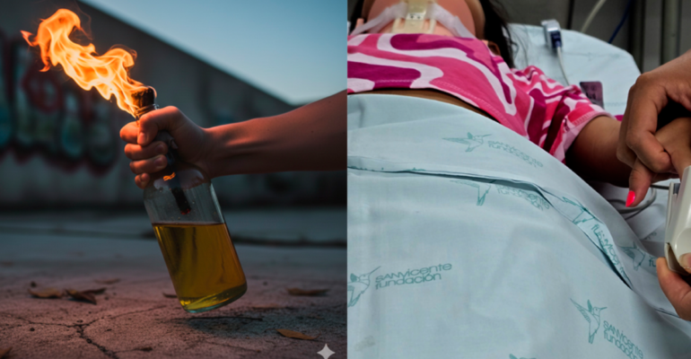 Niño de 4 años murió en Medellín por graves quemaduras cuando le tiraron una botella prendida con gasolina: el hecho ocurrió en Chocó