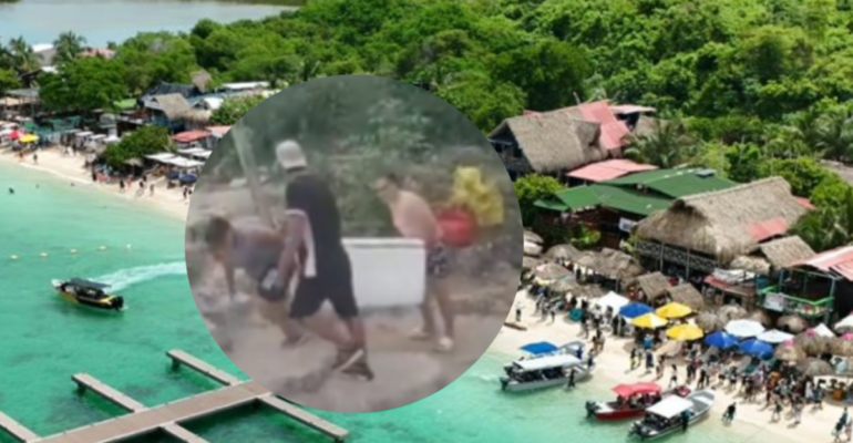 Video | Vendedores locales de Barú, Cartagena, denuncian que turistas están llevando su propia comida a la playa: 'Eso es una nevera'