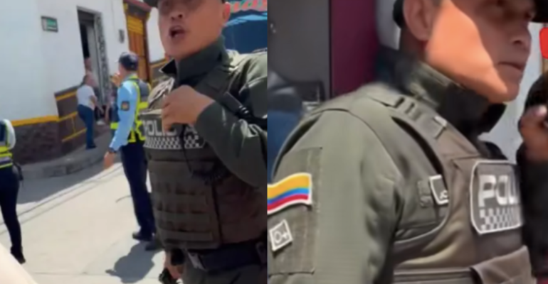 Subcomandante de Policía en municipio de Antioquia protagoniza particular escena: 'Aquí el que manda soy yo'
