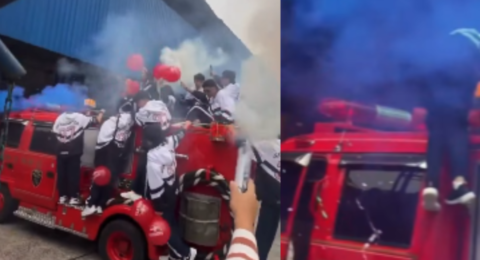 Polémica en Antioquia por estudiantes que utilizaron un carro oficial de Bomberos para volver al colegio tras las vacaciones: 'Fue máximo media hora'