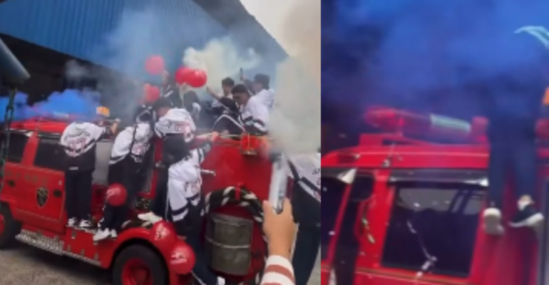 Polémica en Antioquia por estudiantes que utilizaron un carro oficial de Bomberos para volver al colegio tras las vacaciones: 'Fue máximo media hora'