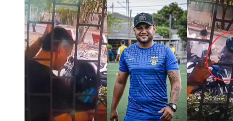 Atlántico | Violento atraco acabó con la vida de un profesor de una escuela de fútbol en Sabanagrande: una cámara de seguridad registró el ataque
