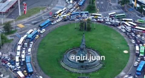 ¿Qué dijo la Alcaldía de Cali ante el impresionante trancón de la glorieta del Monumento a la Solidaridad que se viralizó en redes sociales?
