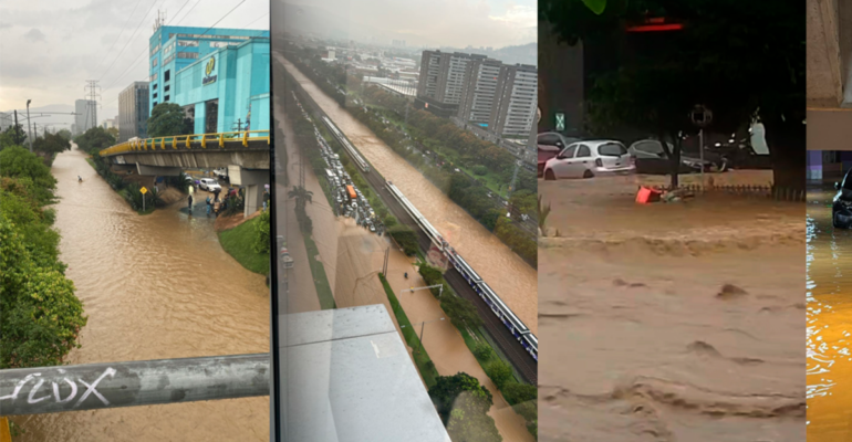 Estos son los puntos más afectados por las inundaciones en Medellín: alcalde Federico Gutiérrez hace recomendaciones para la hora pico