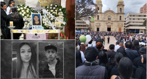 Decenas de motociclistas les dieron el último adiós a los jóvenes que fueron embestidos por chofer borracho en Boyacá: 'Fuiste una verdadera guerrera'