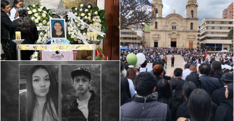 Decenas de motociclistas les dieron el último adiós a los jóvenes que fueron embestidos por chofer borracho en Boyacá: 'Fuiste una verdadera guerrera'