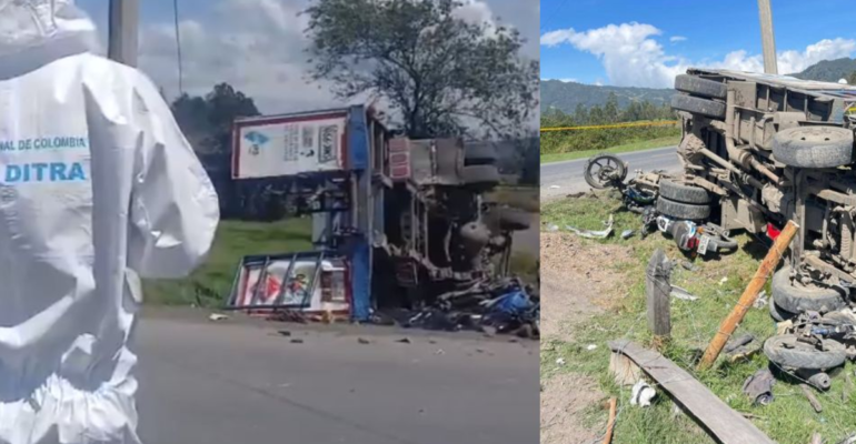 Tres muertos y cuatro heridos dejó grave accidente en la vía Simijaca - Chiquinquirá, Cundinamarca: revelan la principal hipótesis del siniestro