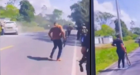 Se conoce nuevo video del momento exacto del brutal ataque contra escoltas del senador Jairo Castellanos en Arauca: se ve rostro de los delincuentes