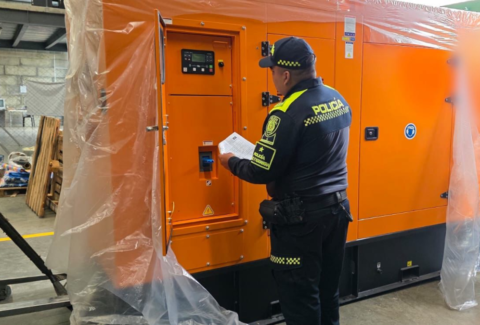 Golpe al contrabando: puesto de control interceptó generador eléctrico valorado en más de $ 80 millones sin documentación legal rumbo a Medellín
