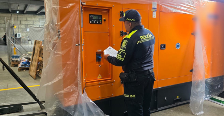 Golpe al contrabando: puesto de control interceptó generador eléctrico valorado en más de $ 80 millones sin documentación legal rumbo a Medellín