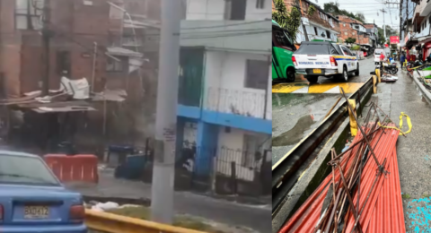 Inundaciones y caída de árboles por tormenta eléctrica en Medellín: afectaciones en Bello por creciente súbita