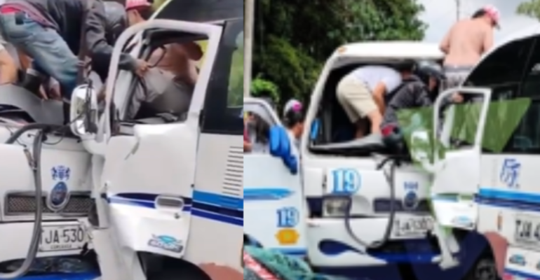 Choque entre dos busetas intermunicipales deja 27 personas heridas en Circasia, Quindío