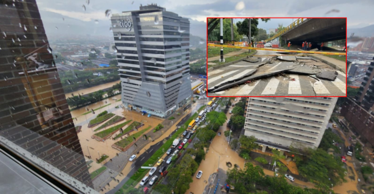 Entre basuras y concreto: el complejo rompecabezas de las inundaciones en Medellín producto de las fuertes lluvias