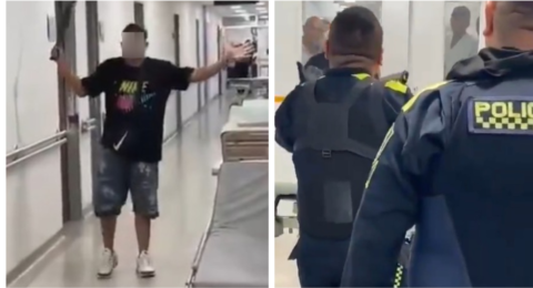 Video | Alerta en el Hospital Universitario del Valle: hombre ingresó con arma cortopunzante mientras su pareja recibía atención por aborto