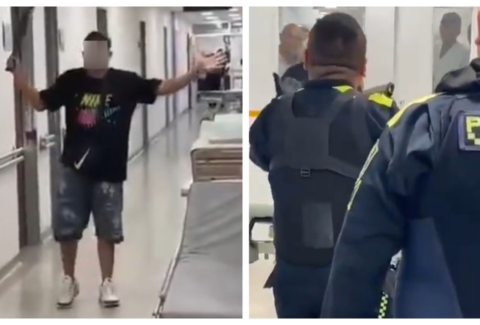 Video | Alerta en el Hospital Universitario del Valle: hombre ingresó con arma cortopunzante mientras su pareja recibía atención por aborto