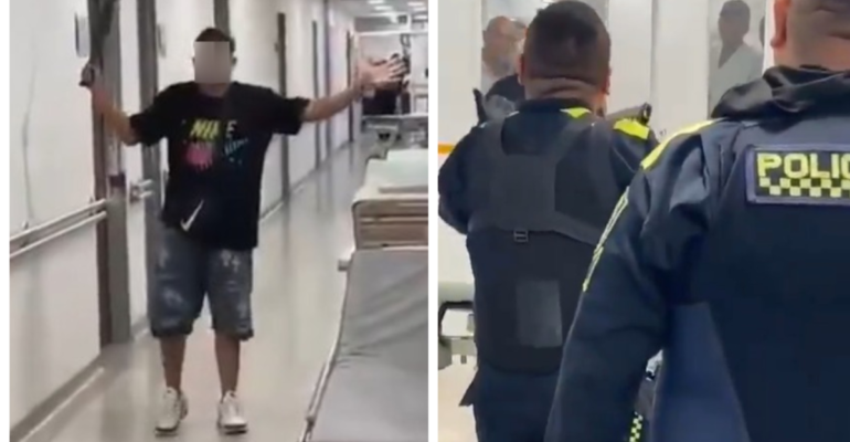 Video | Alerta en el Hospital Universitario del Valle: hombre ingresó con arma cortopunzante mientras su pareja recibía atención por aborto