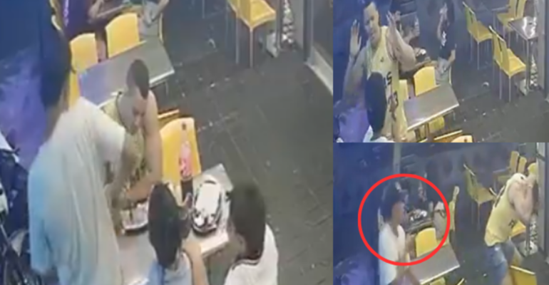 En video quedó registrado el violento atraco a una familia que comía en un restaurante en Soledad (Atlántico): la víctima recibió un disparo
