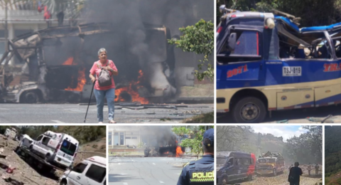 Escalada terrorista en Cauca y Valle del Cauca deja al menos 14 muertos y 38 heridos tras ataque con pipeta a bus en Cajibío: van once atentados