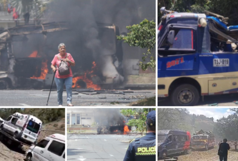 Escalada terrorista en Cauca y Valle del Cauca deja al menos 14 muertos y 38 heridos tras ataque con pipeta a bus en Cajibío: van once atentados