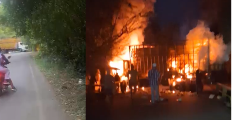Video | Camión fue atravesado e incendiado en vía clave en Jamundí, Valle del Cauca; esto se sabe