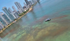 Esto dijo Dimar sobre la extensa mancha cobriza que tiñó la bahía de Cartagena: se adelantan los análisis de laboratorio