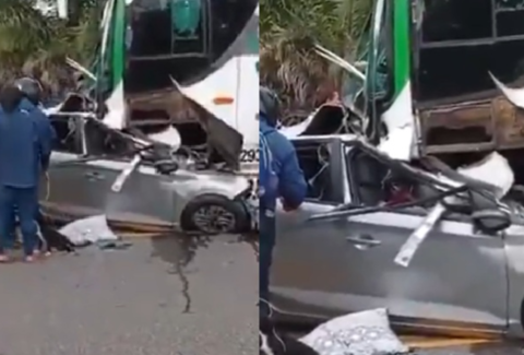 Fatal accidente: cuatro ocupantes de automóvil murieron en aparatoso choque en la vía Villavicencio - Yopal