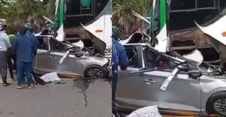 Fatal accidente: cuatro ocupantes de automóvil murieron en aparatoso choque en la vía Villavicencio - Yopal