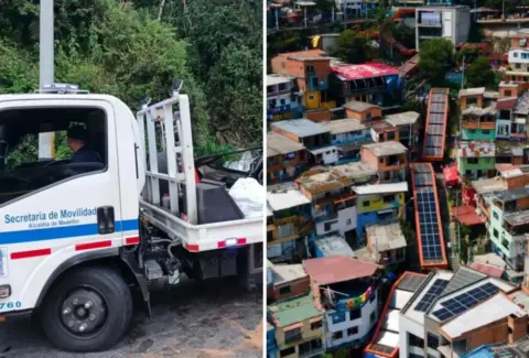 Operario de una grúa de la secretaría de Movilidad de Medellín fue agredido durante una intervención en la comuna 13: presenta fractura en el cráneo