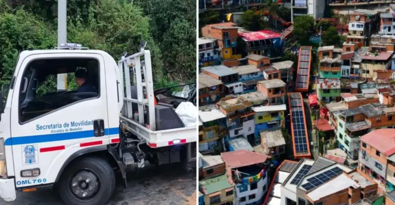 Operario de una grúa de la secretaría de Movilidad de Medellín fue agredido durante una intervención en la comuna 13: presenta fractura en el cráneo