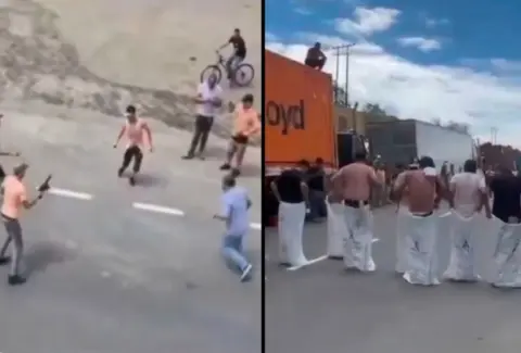 Video | Entre partidos de fútbol y actividades recreativas, transportadores resisten la espera por el bloqueo minero en la vía a Buenaventura