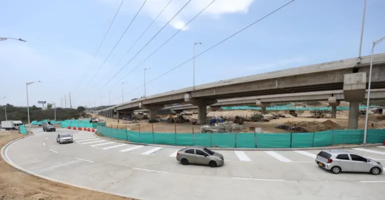 Barranquilla: habilitan nuevo tramo del intercambiador vial de Alameda del Río; buscan descongestionar la Circunvalar y mejorar la movilidad