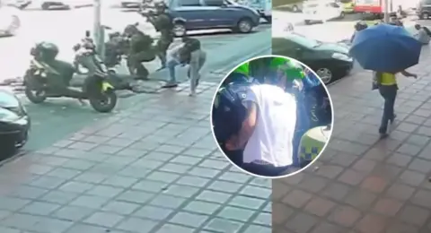 Video del momento exacto de fuerte balacera en el norte de Barranquilla que dejó varios escoltas heridos y un muerto: militares reaccionaron en ataque