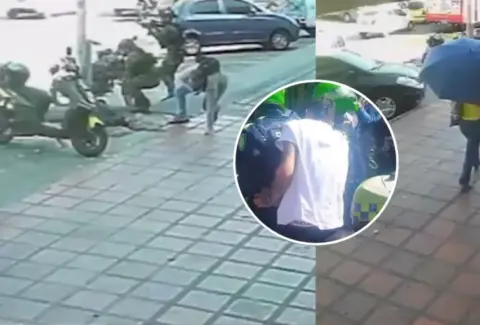 Video del momento exacto de fuerte balacera en el norte de Barranquilla que dejó varios escoltas heridos y un muerto: militares reaccionaron en ataque