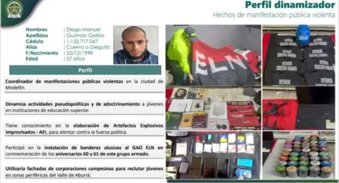 Alias Cuervo, capturado por presuntamente dispararle a un policía durante disturbios en la Universidad de Antioquia, no fue procesado: ¿dónde está?