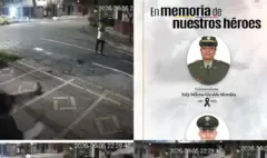 Los videos que servirán de prueba en el presunto homicidio de dos miembros de la Sijín en Medellín: un agresor persiguió a la detective en la calle