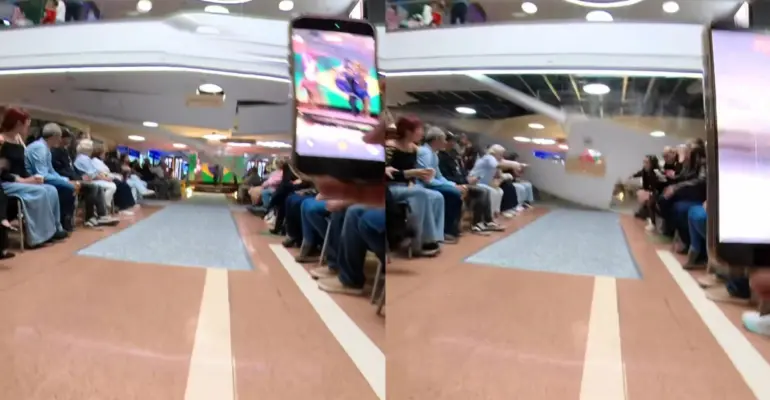 Video del momento exacto en el que se cae parte del techo del centro comercial Unicentro en Medellín