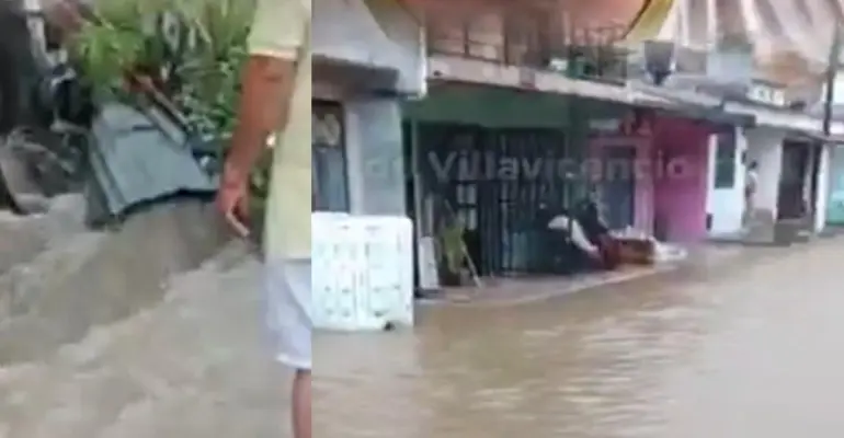 Fuertes lluvias generan crecientes súbitas e inundaciones en varios sectores de Villavicencio