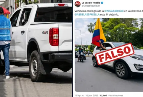 ¿Gobernación del Valle en campaña política? Secretaría de Movilidad aclara polémica por funcionarios en caravana de candidato presidencial