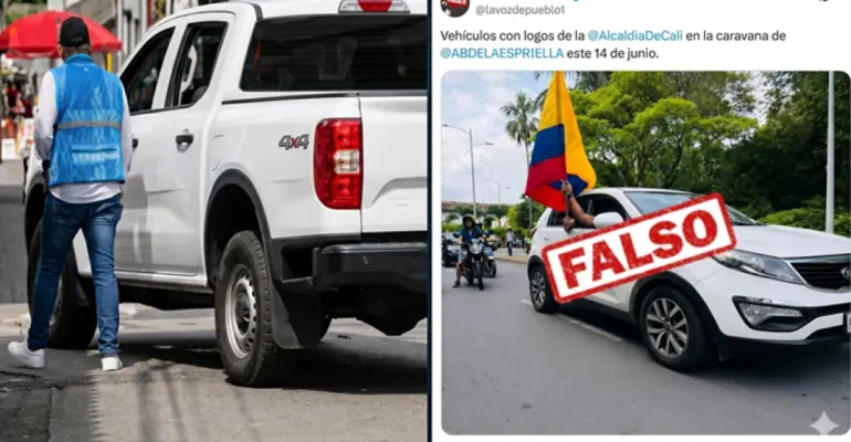¿Gobernación del Valle en campaña política? Secretaría de Movilidad aclara polémica por funcionarios en caravana de candidato presidencial