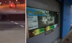 En imágenes | Momento exacto cuando sicario atacó a una persona durante protestas en Cali tras segunda vuelta: fue captado en transmisión en vivo