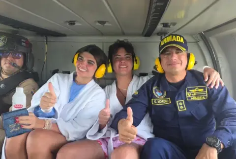 Luciana Dangond y Gerónimo Ibarra aparecieron con vida en la isla de Barú; fueron rescatados por pescadores