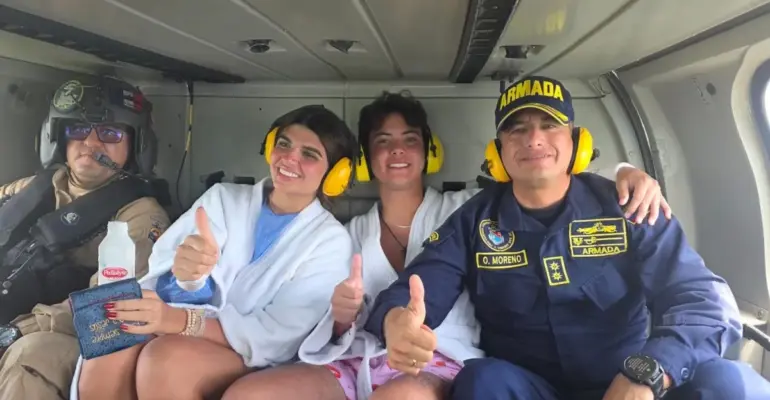 Luciana Dangond y Gerónimo Ibarra aparecieron con vida en la isla de Barú; fueron rescatados por pescadores