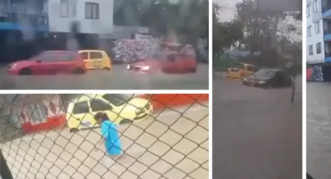 Fuertes lluvias golpean a Villavicencio y provocan inundaciones en las principales vías de la capital del Meta: autoridades atienden la situación