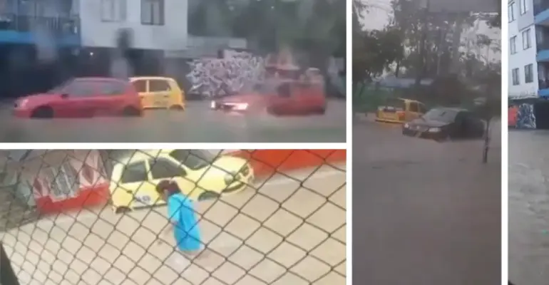 Fuertes lluvias golpean a Villavicencio y provocan inundaciones en las principales vías de la capital del Meta: autoridades atienden la situación